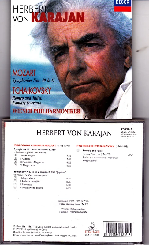 Symphonies Nos. 40 & 41/Romeo & Juliette Etc. (Von Karajan)