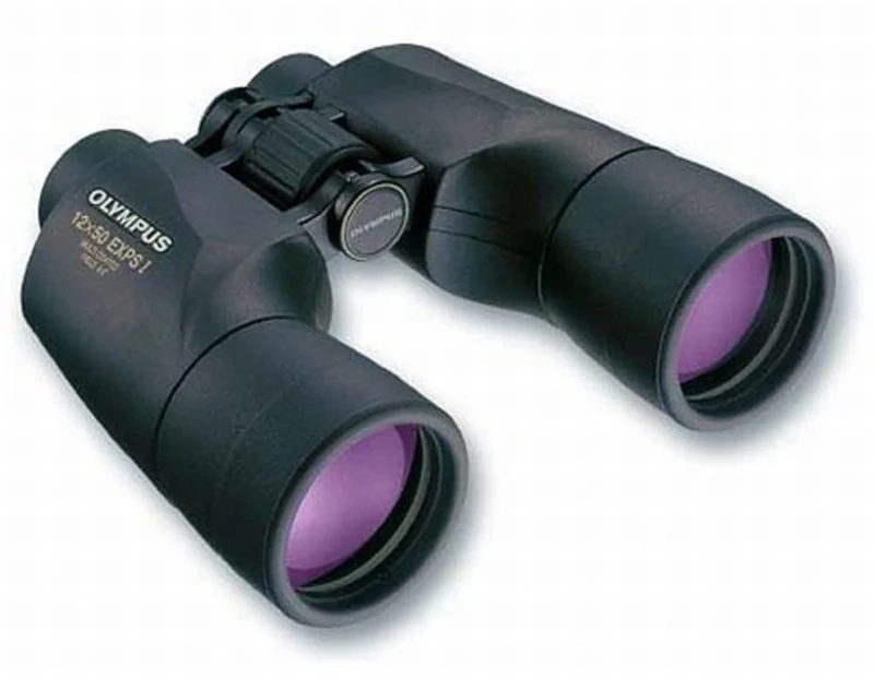 Olympus 12x50 EXPS I Binoculars – High-Power 12x Magnification, 50mm Objective Lens, BaK-4 Prism, Multi-Coated Optics, Wide Field of View, Low Light Performance, Durable Non-Slip Grip