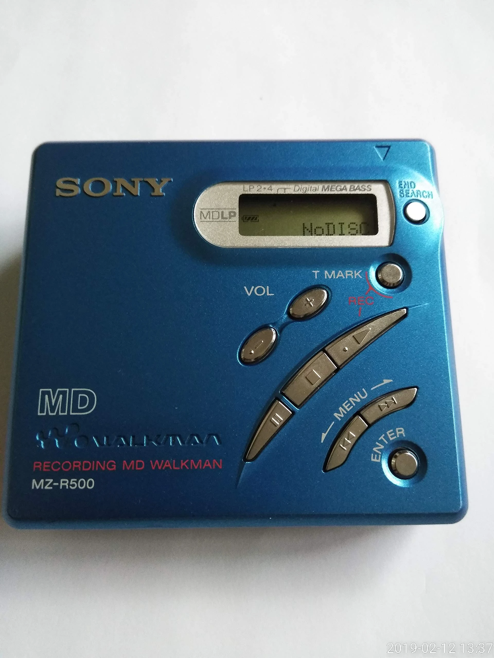 Sony MZ-R500/L Portable Mini Disc Player