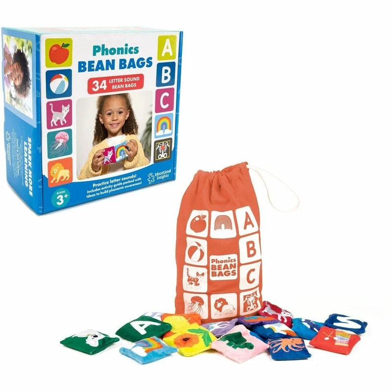 Learning Resources Phonics Bean Bags, Toddler Toys, Preschool Toys, Phonics Toys, 27 Pieces, Boys & Girls Ages 3+
