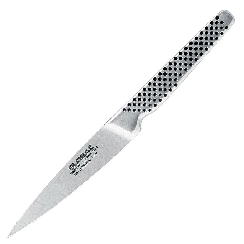 Global GSF-22 Utility Knife 11cm Blade, Small Kitchen Knife Made in Japan, Stainless Steel Blade, Versatile Japanese Petty/Paring Knife for Chopping, Slicing, Peeling, Cutting Meat & Vegetables - Image 1