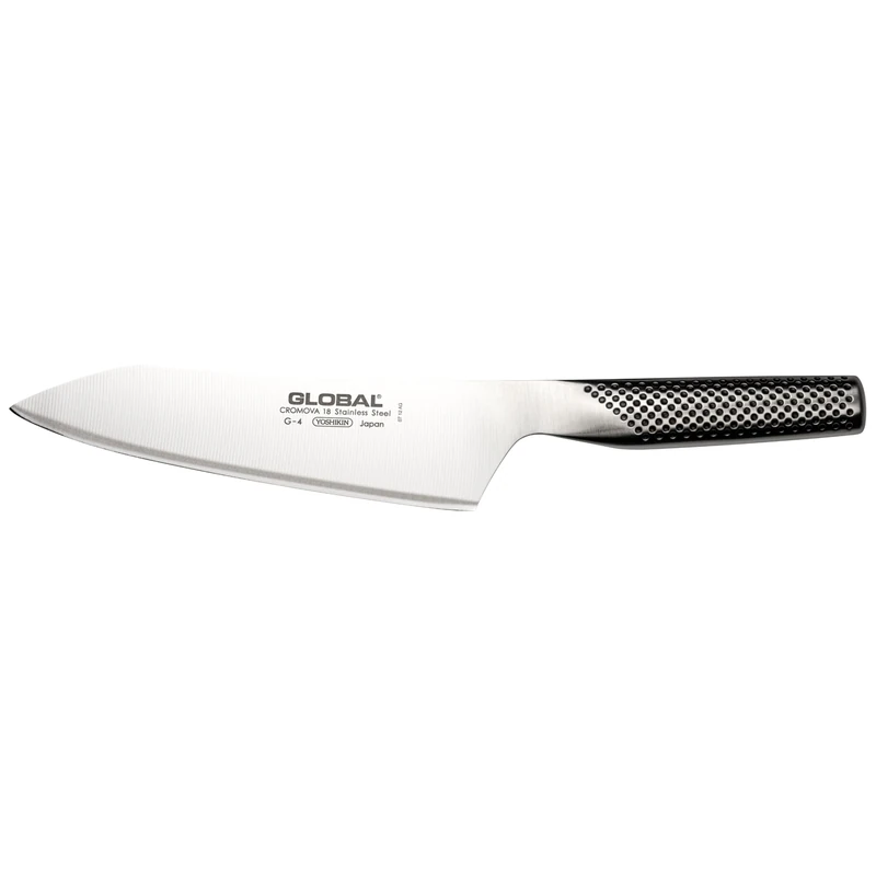 Global Knives G-4 Oriental Cooks Knife with 18cm Blade, CROMOVA 18 Stainless Steel