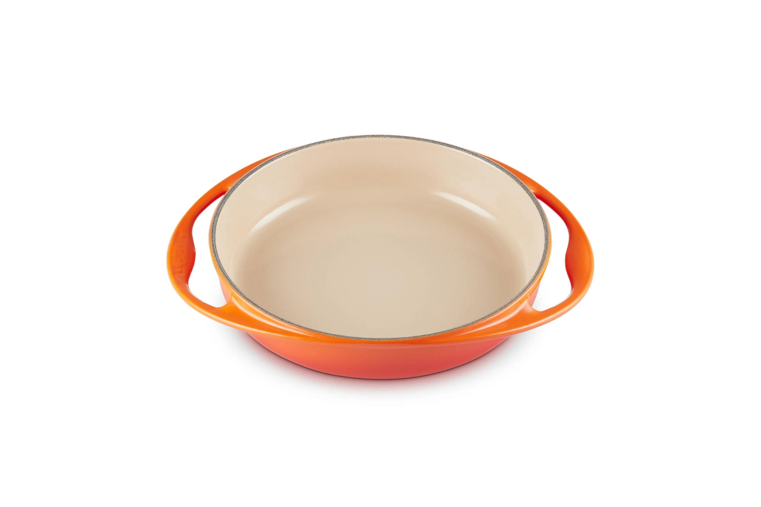 Le Creuset Enamelled Cast Iron Round Tatin Roasting Dish, 25cm, 1.8 Litres, Volcanic, 20129250902460