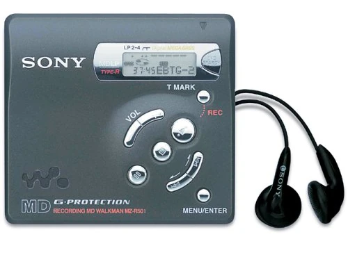 Sony MZ-R501 Black Recordable MiniDisc Walkman