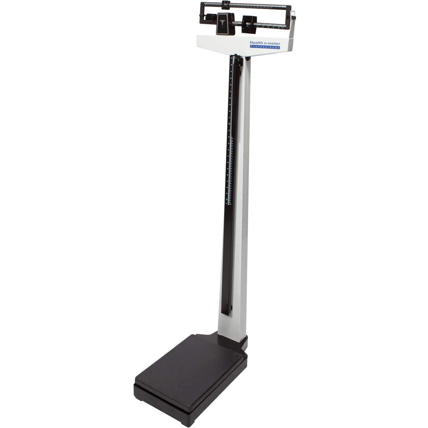 Health-O-Meter 402KL Scale, w/ Height Rod, 18-1/4 in.x20-1/8 in.x58 in., Black/Silver by Health o Meter