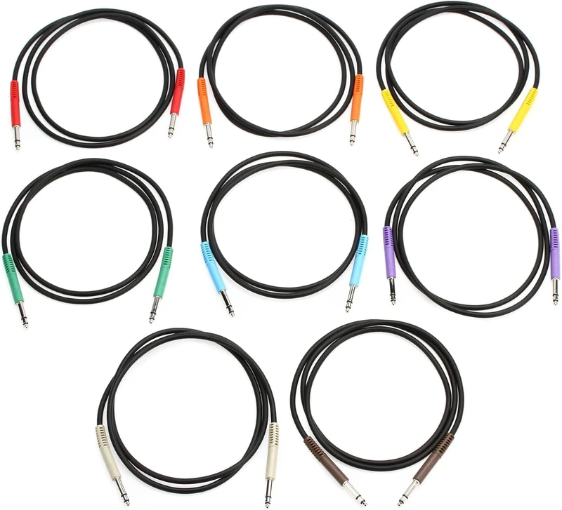 Hosa TTS-890 Balanced TT TRS to TT TRS Patch Cables - 3 Feet