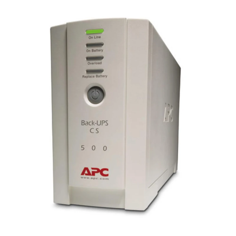 APC by Schneider Electric BK500EI Back-UPS Uninterruptible Power Supply 500VA (4 Outlets IEC, Surge protected)