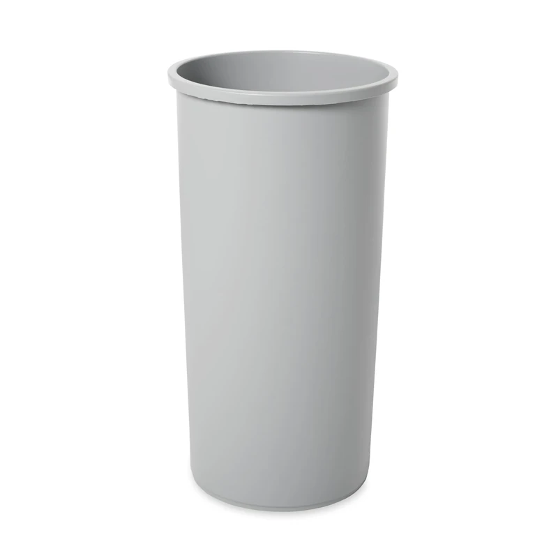 Rubbermaid Commercial Products FG354600GRAY, Grey 22gal Untouchable Round Container