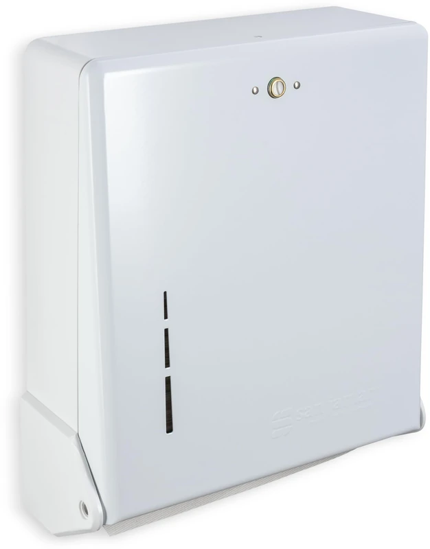 San Jamar T1905WH True Fold Commercial Towel Dispenser, 500 Multifold / 300 C-Fold Towel Capacity, White