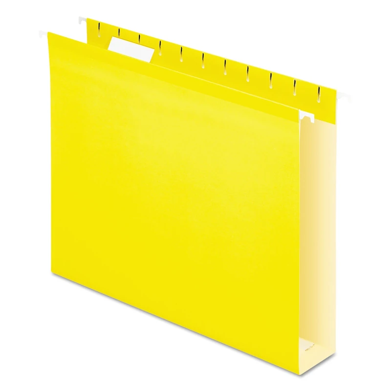 Pendaflex Extra Capacity Reinforced Hanging Folders, Letter Size, Yellow, 25 per Box (4152X2YEL)
