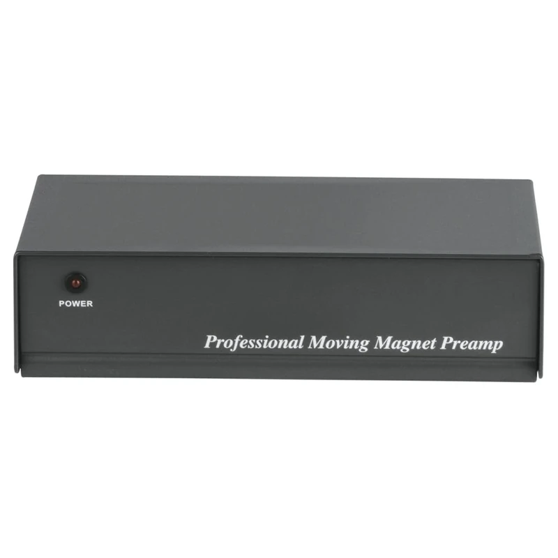 Hama PA 506 stereo phono preamplifier (for turntables, incl. power adapter 230V/50Hz, 3000mA, cinch cable 0.9 m) black