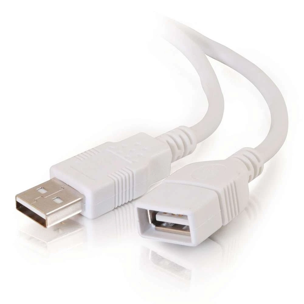 C2G/Cables to Go 19003 1m USB 2.0 A Male to A Female Extension Cable - White (3.3ft)