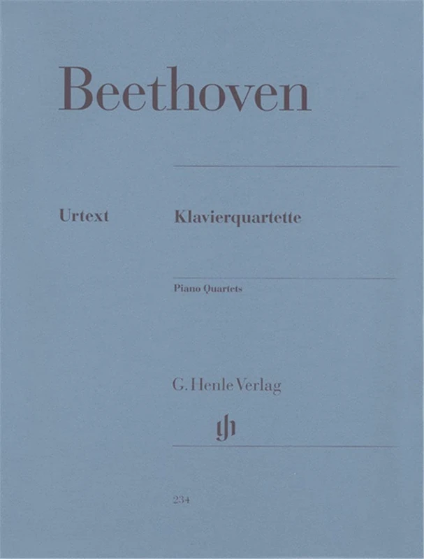 Beethoven: Piano Quartets - piano quartet - Henle - (HN 234)