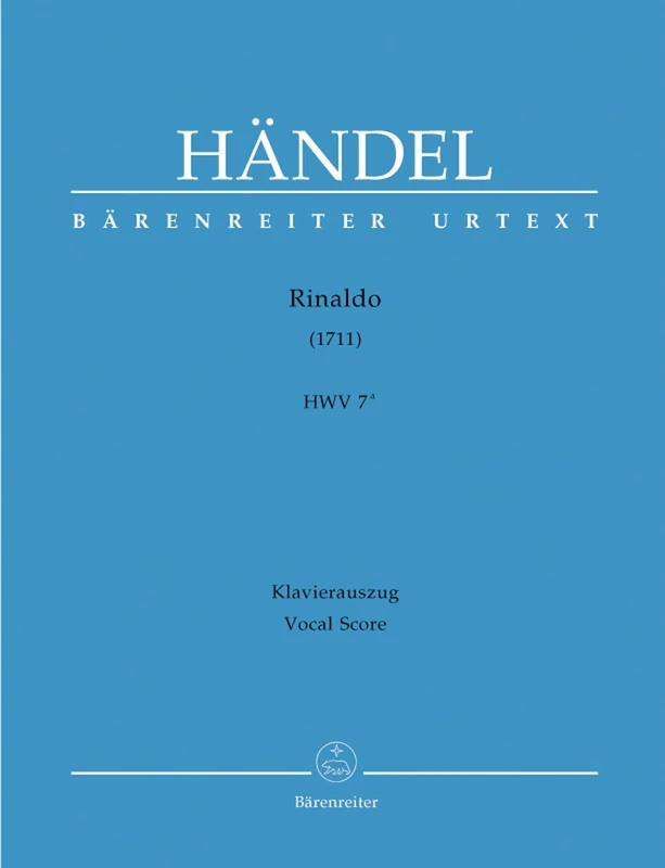 Handel Barenreiter: Rinaldo HWV 7a - Vocal Sore with Piano Reduction