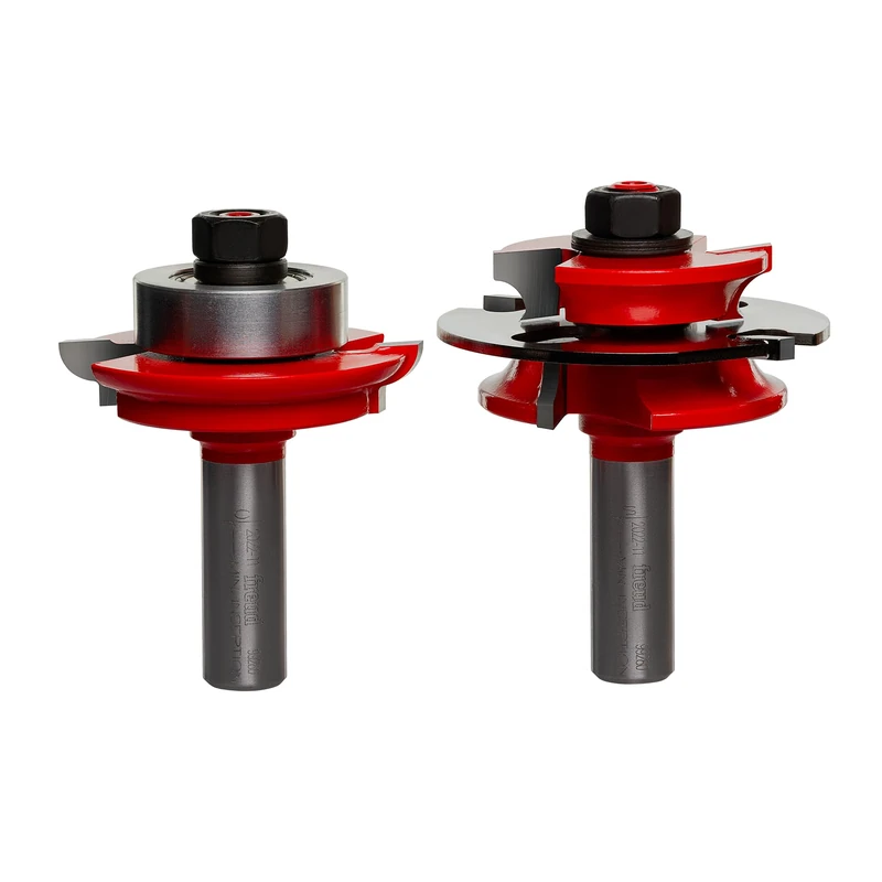 Freud 99-280: 2-3/8" (dia.) Recoverable Bead Glass Door Bit Sets with 1/2" shank, 7/32" large radius