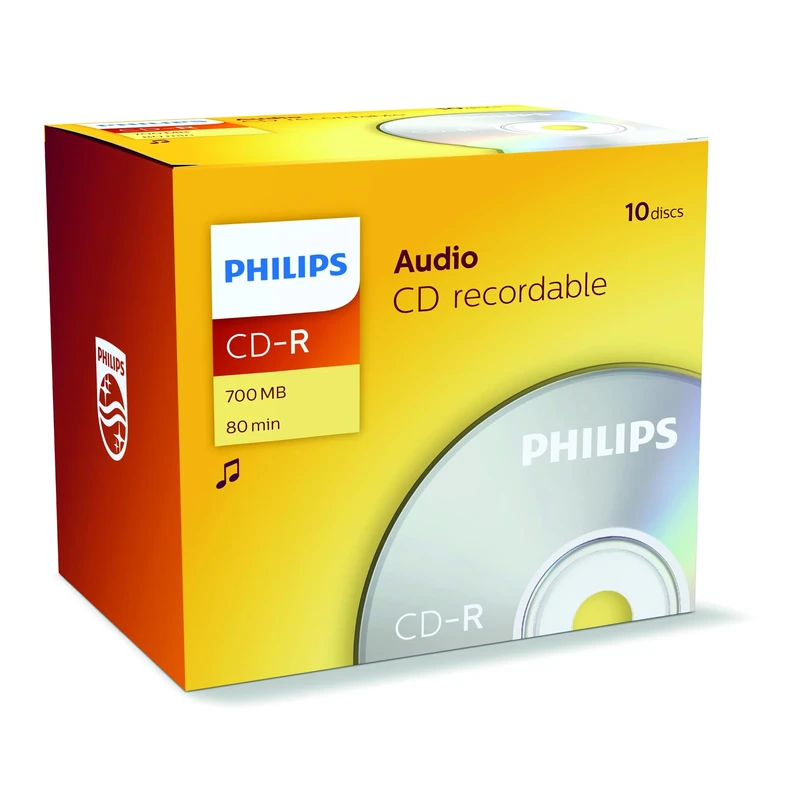 Philips CDR-80 10-Pack 700MB 80-Minute Audio CD-R Blanks