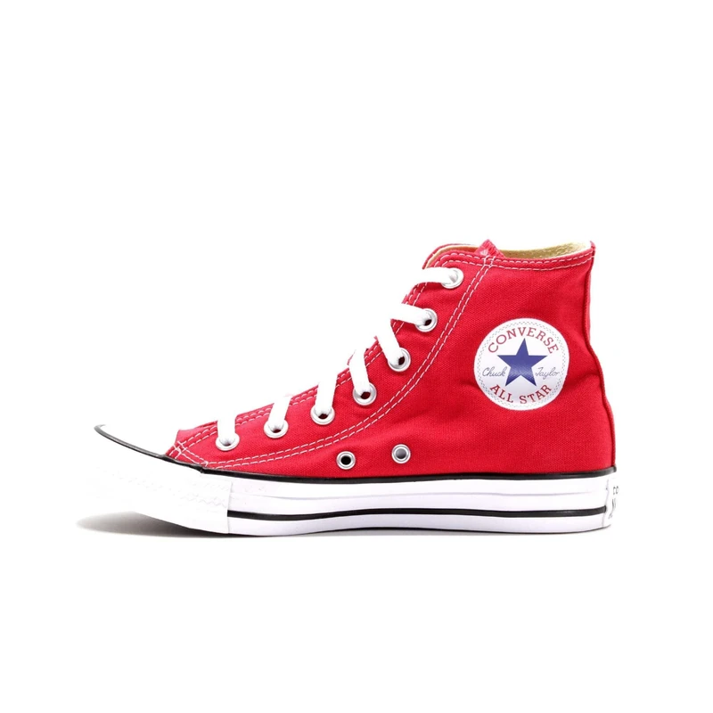Converse All Star Hi Trainers Red Canvas - 7 UK