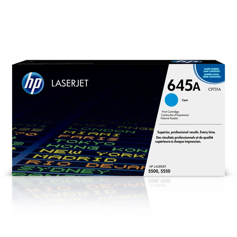 HP C9731A 645A Original LaserJet Toner Cartridge, Cyan, Single Pack