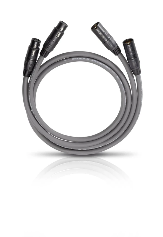 OEHLBACH NF 14 Master X High Quality NF Audio Cable with XLR Connector, Balanced Design, SPOFC (Silver-Plated) 2 x 75 cm Anthracite