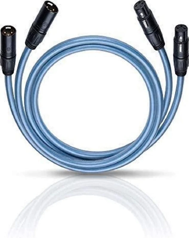 Oehlbach XXL Series 2 X High-End Audio Cable with XLR Connector (Made in Germany, HPOCC, for CD Player, Pre/Power Amplifier) - 2 x 1.5 m Blue