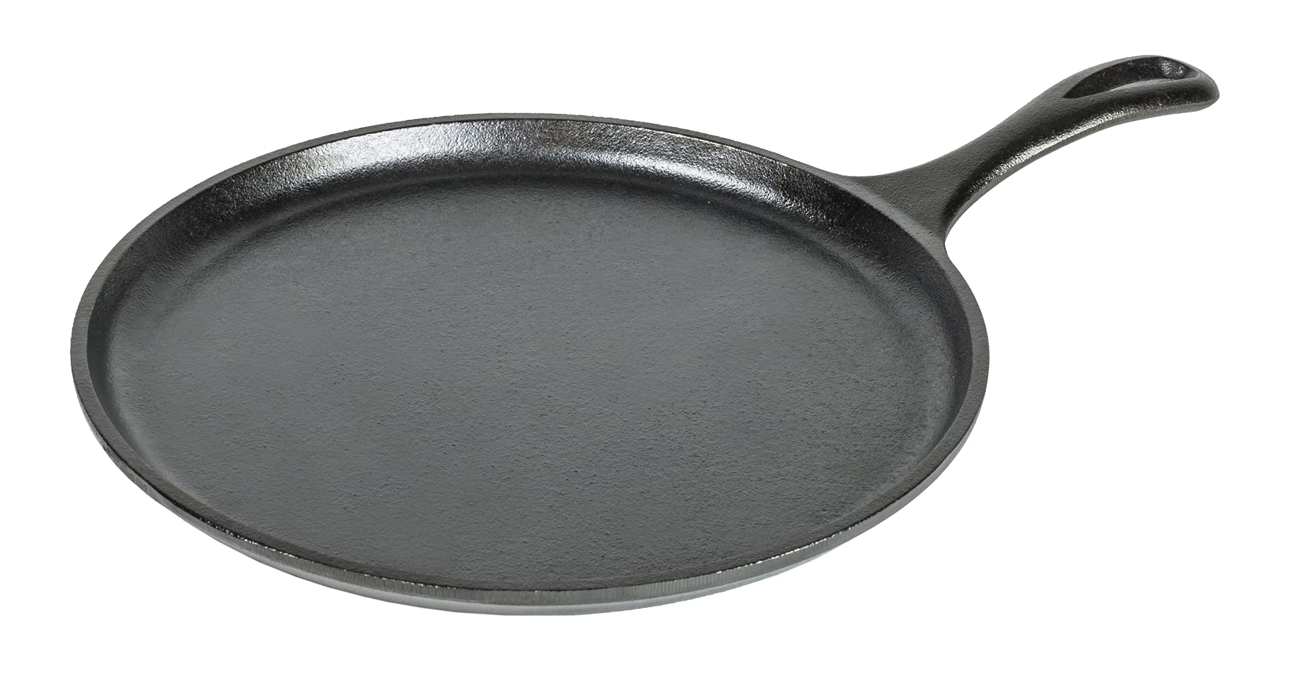 Lodge Pre-Seasoned Cast Iron Pancake Pan Crepe Pan for Indoor and Outdoor Use. Induction Frying Pan. Oven, Grill and Metal Utensil Safe Flat Skillet and Round Griddle. Made in the USA. 26 cm/10.5 inch