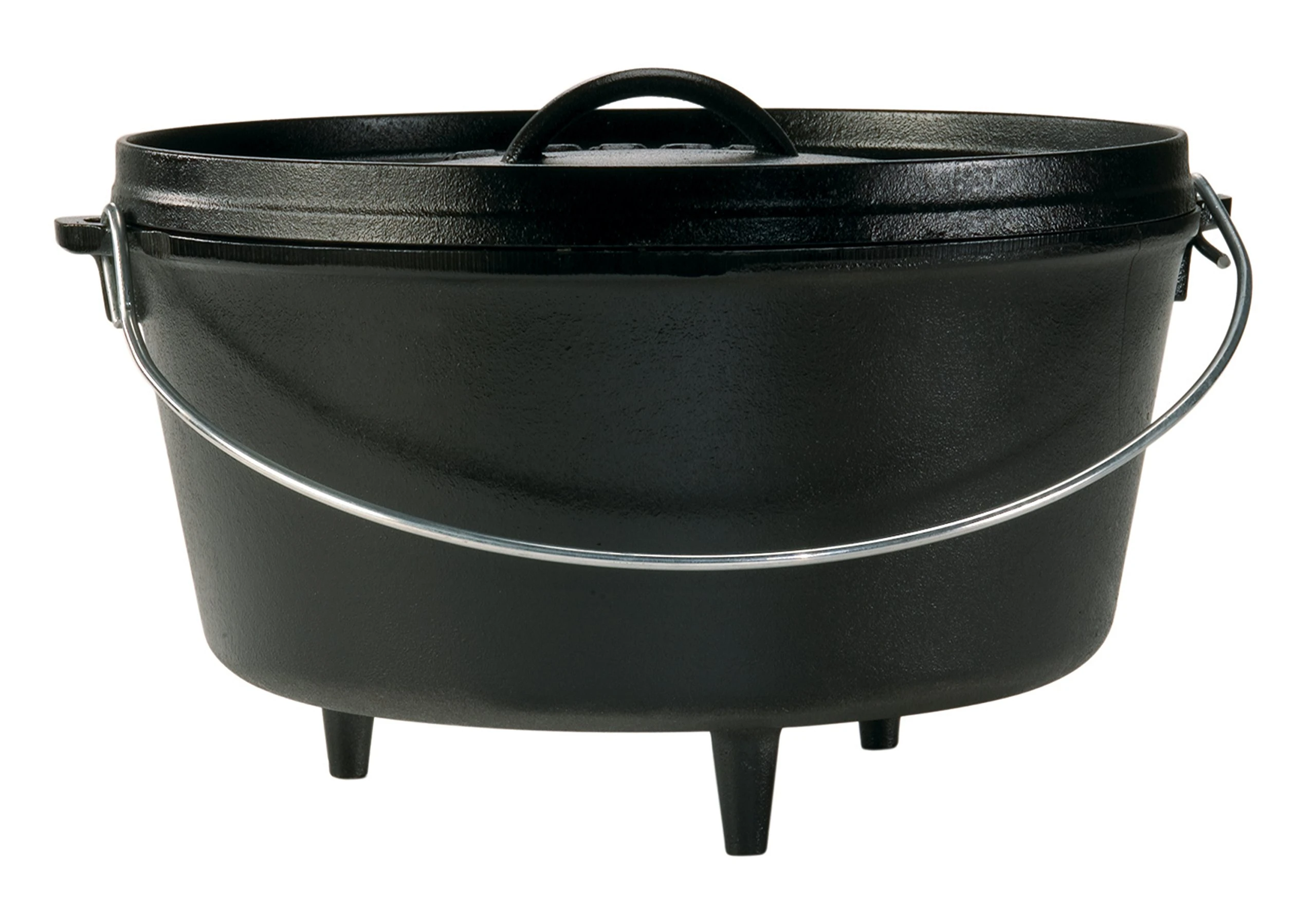 Lodge 30.48 cm / 7.57 litre / 8 quart Pre-Seasoned Cast Iron Outdoor/Camp Deep Dutch Oven
