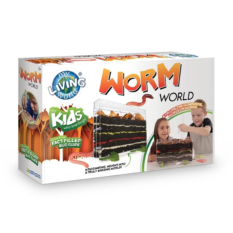 My Living World - Worm World | Discover The Amazing World Of Worms | Includes Easy To Use, Quality Equipment | With 10 Page Fact Filled Bug Guide | For Ages 5+