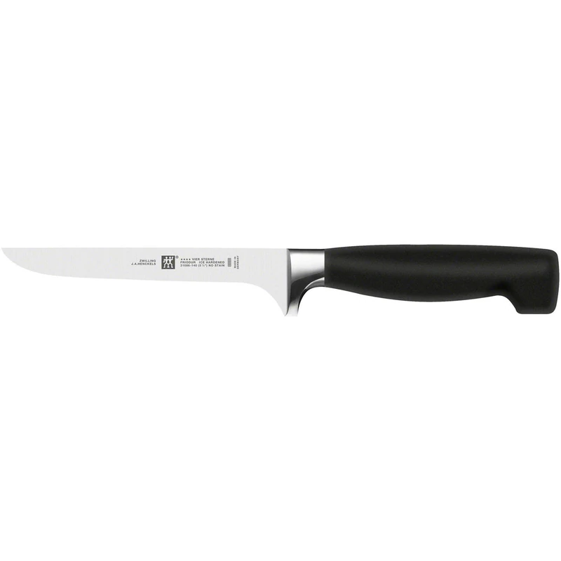 ZWILLING FOUR STAR Boning knife ,Silver/Black, 14cm - Image 1