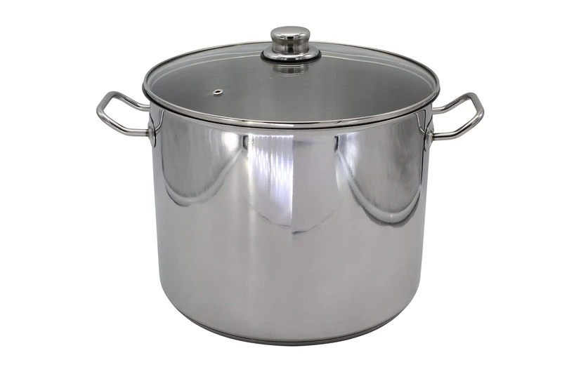 Karl Kruger Jumbo Pot With Glass Lid, 17 L Silver