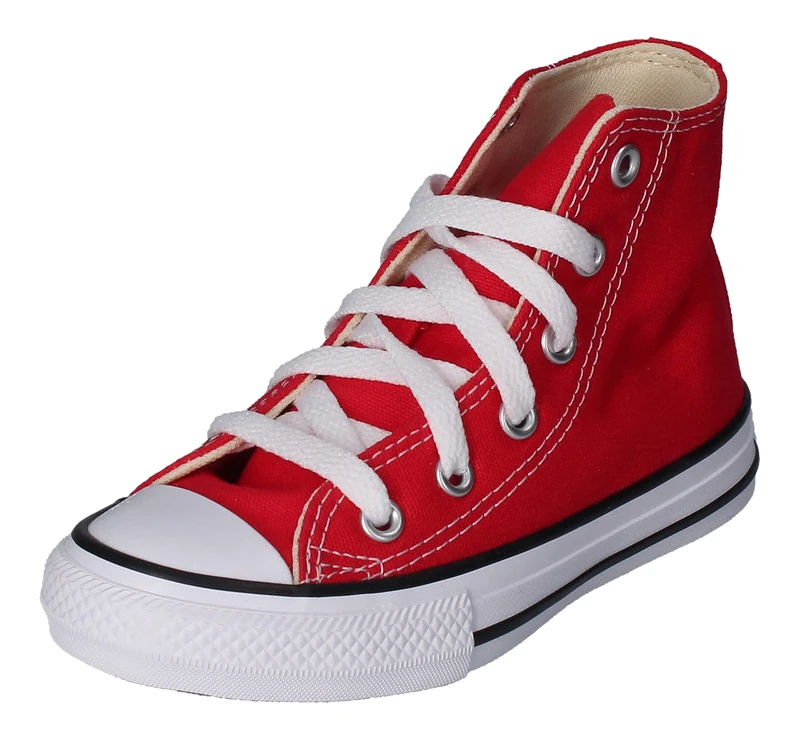 Converse Chuck Taylor All Star Hi Unisex Kids Trainers, Red (Red/Red), 10 Child UK (27 EU)