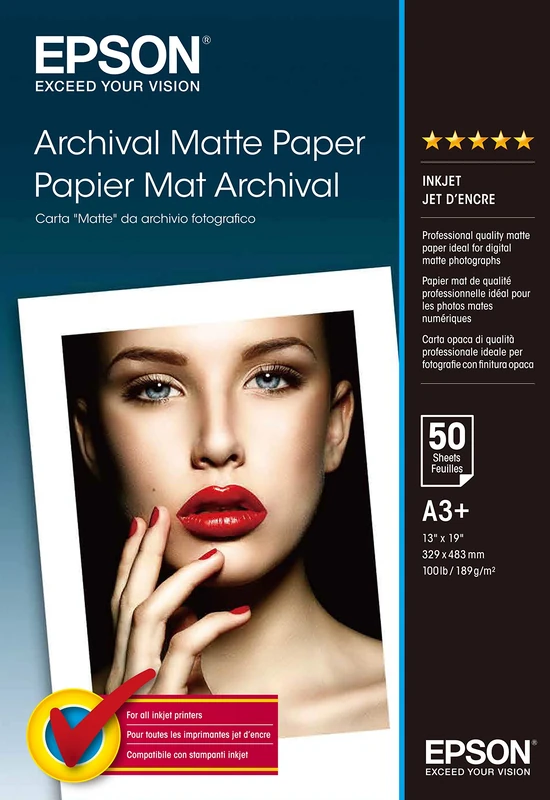 Epson Archival - Matte paper - Super (329 x 483 mm) - 189 g/m2 - 50 sheet(s)