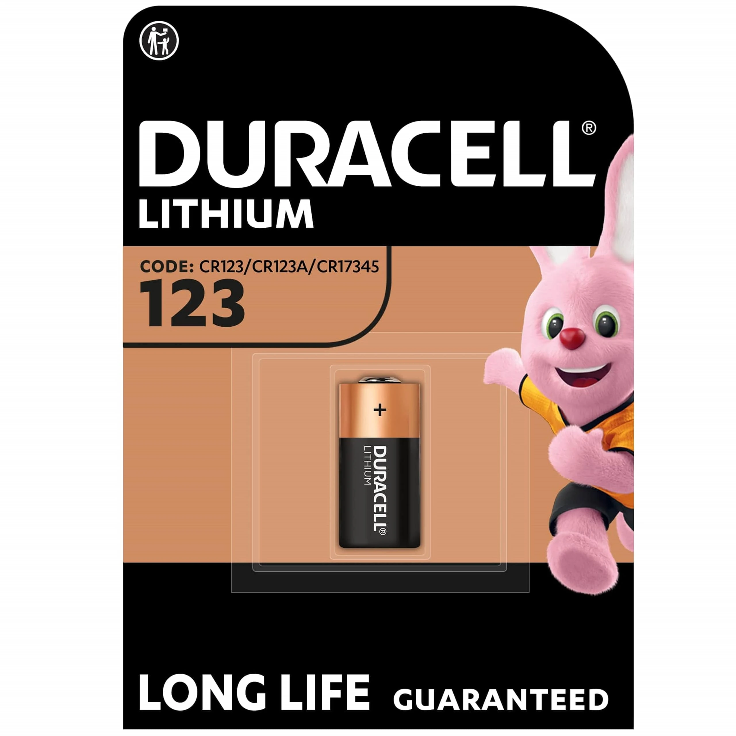 DURACELL CR123 (1 Pack) high power lithium battery 3V (CR123A / CR17345)