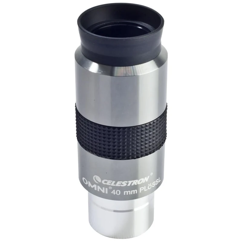 Celestron 93325 Omni Series 1.25 inch / 40mm Eyepiece, Black/Silver