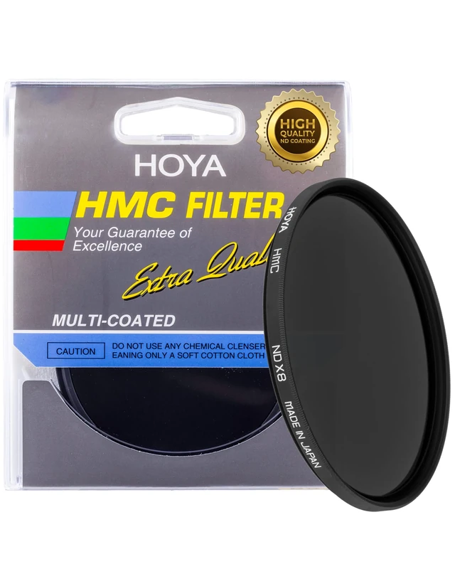 82mm 8X (0.9) mehrfachbeschichteter neutraler Glas-Filter von Hoya, ND8H82, Schwarz/Grau