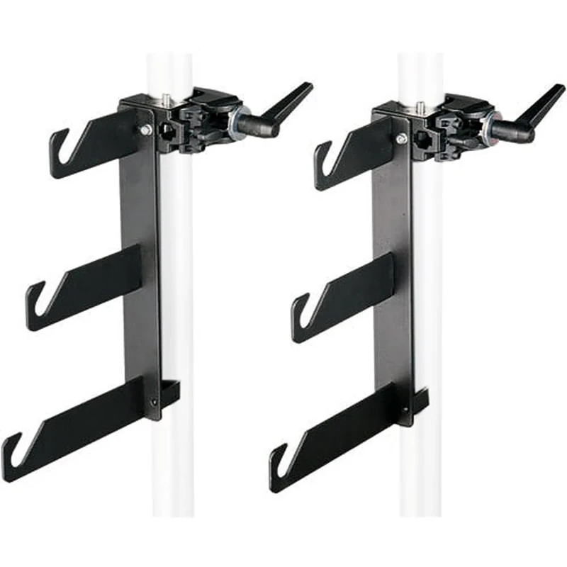 Manfrotto 044 B/P Clamps-2 Holder Hooks 045 Mounted on 2 Superclamps 035