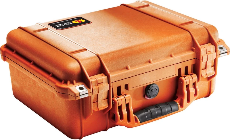 Pelican 1450 Case With Foam (Orange)