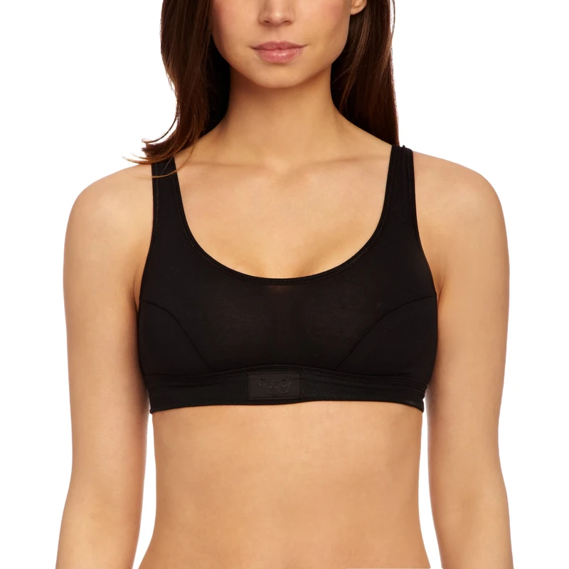 Sloggi Women's Double Comfort Top Everyday Bra, Black, 36 UK