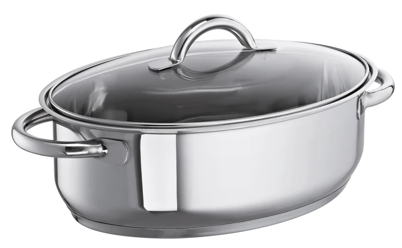 Schulte-Ufer 6768-30 Full-View Roasting Tin 30 cm 5.00 L for Induction