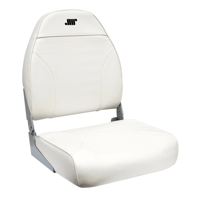 Wise Sports-Fishing-Boating-Boat Seat's Standard High Back, White