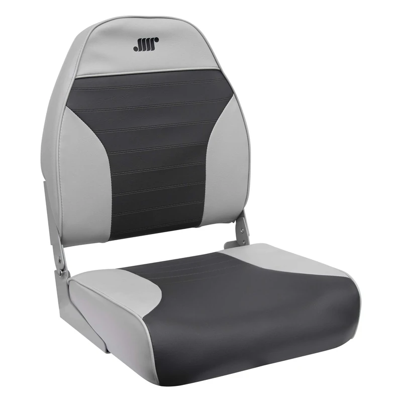 Wise 8WD588PLS-664 Standard High Back Boat Seat, Grey/Charcoal