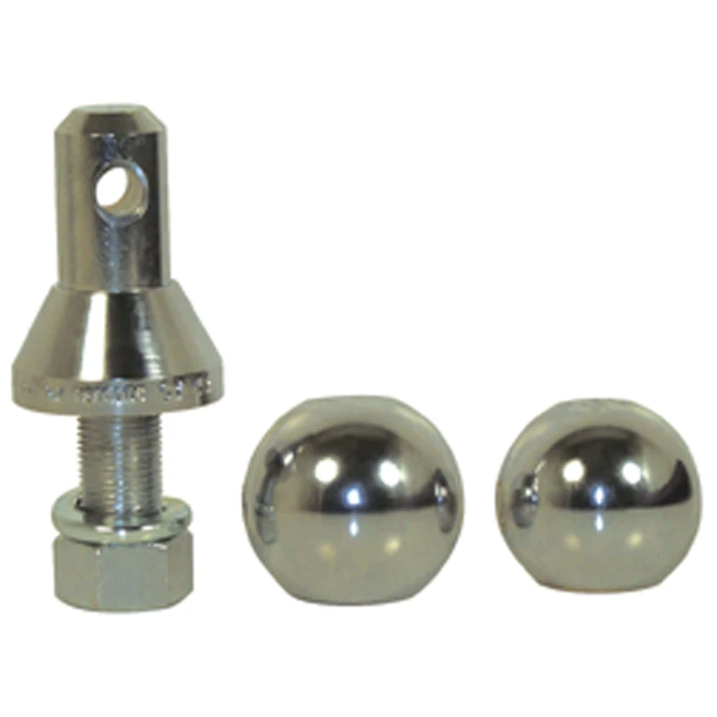 Convert-A-Ball 228.1066 901B Nickel-Plated Tow Ball Hitch Shank with 2 Balls - 1''