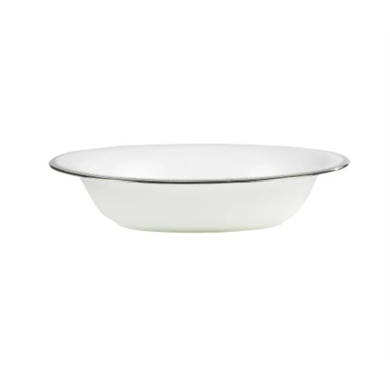 Wedgwood Vera Wang Grosgrain 50116403602 24cm Open Oval Vegetable Dish, Fine Bone China, White