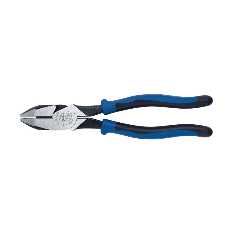 Side Cutter Linemans Pliers, High Leverage 23 cm Pliers Cut ACSR, Screws, Nails, Wire Klein Tools J2000-9NE