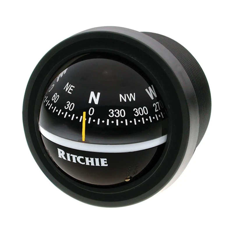 Ritchie Navigation V-57.2 Explorer Compass - Dash Mount, Black with Black Dial, one Size - Image 1