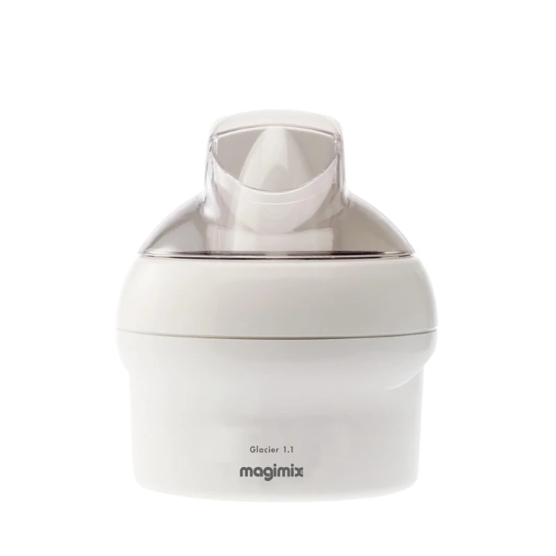 Magimix Le Glacier Electric Ice Cream Maker Machine - 1.1L Stainless Steel Bowl Makes Ice-Creams, Sorbets, Frozen Yoghurts In Under 30 mins, Automatic - White