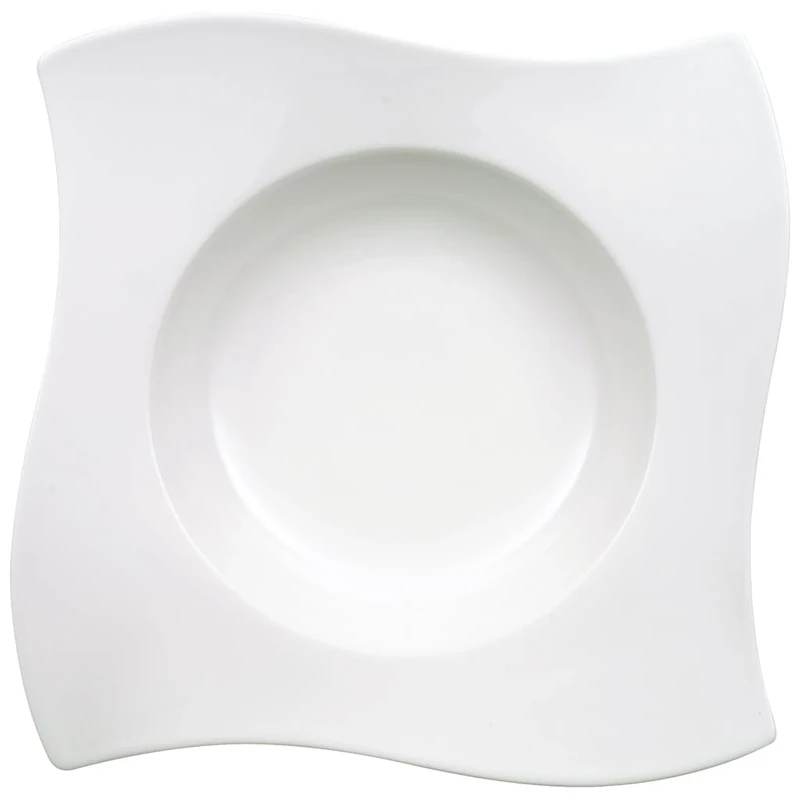 Villeroy & Boch NewWave Pasta Plate, 28 cm, Premium Porcelain, White