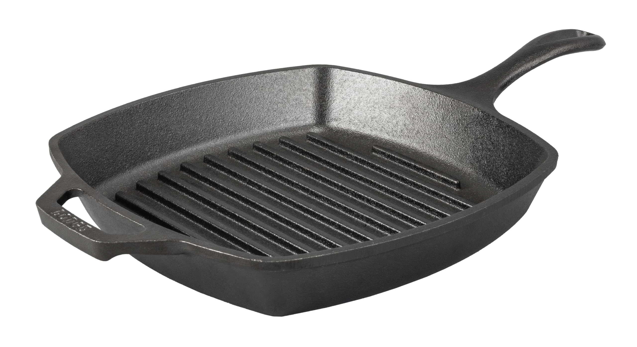 Lodge Pre-Seasoned Cast Iron Grill Pan Fat-Free Fryer for Indoor and Outdoor Use. Induction Skillet. Oven, Grill and Metal Utensil Safe Grilling Pan Griddle Pan. Made in The USA. 26.6 cm/10.5 inch