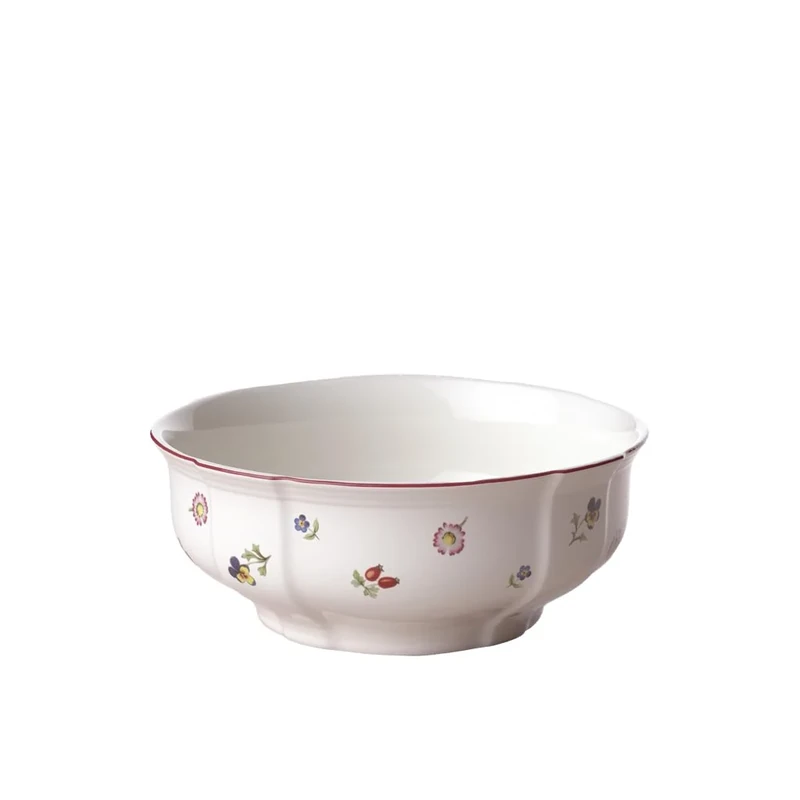Villeroy & Boch 1023953170 Petite Fleur Bowl, 21 cm, Premium Porcelain, White/Colourful