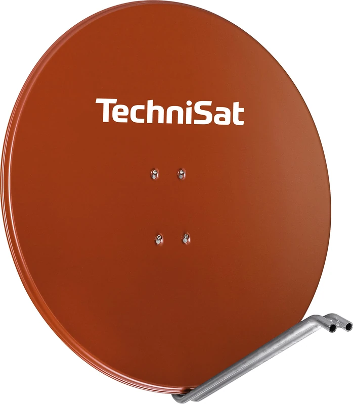 TechniSat SATMAN 850 PLUS - Satellitenschüssel mit AZ-EL Halterung (85 cm Sat Anlage mit LNB Haltearm geeignet für UNYSAT Universal-LNB) rot - Image 1