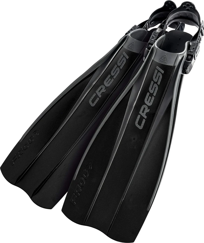 Cressi Frog Fins - Adjustable Open Heel Fins for Diving snd Snorkelling, Adult Unisex